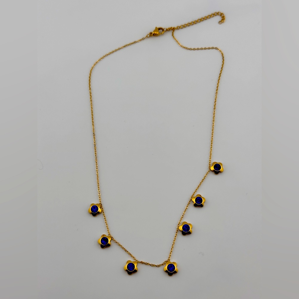 CZ necklace shell  pendant necklace